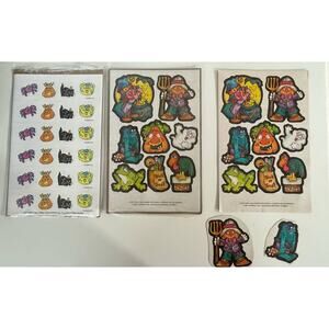 Vintage Sticker Sheets Current Inc Halloween 1981 NEW